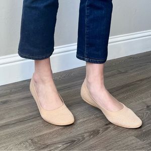 Allbirds Tree Breezers Size 10.5 Palisade Clay Sole Nude Cream Tan Ballet Flats